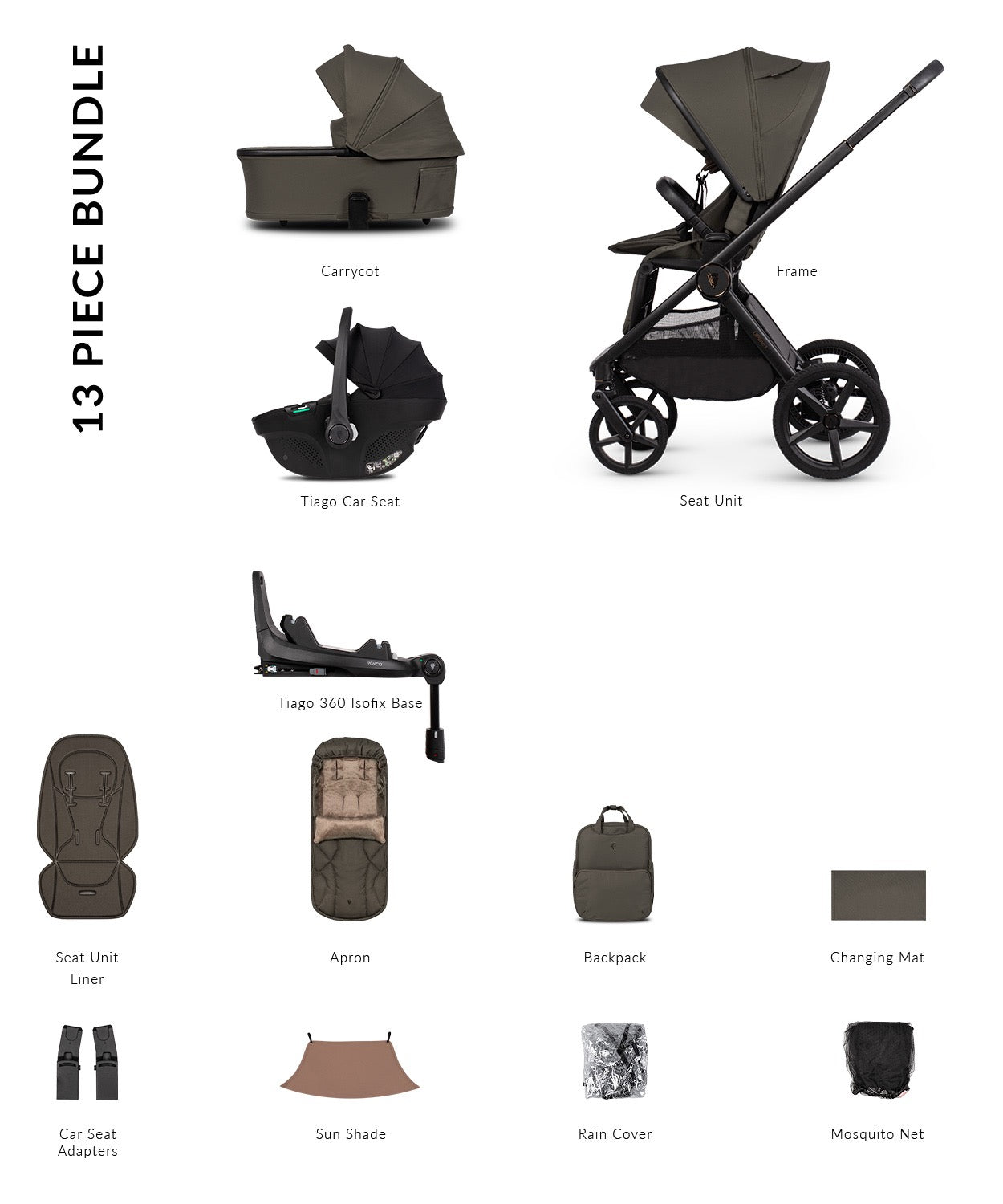 Strollers Ultimate Venicci Upline 3 Bundle