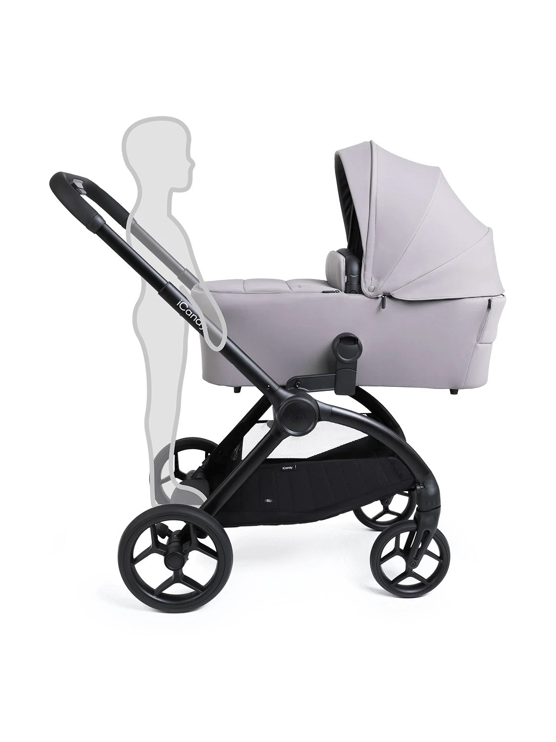 Core 2 Story Grey Pushchair and Carrycot - Complete 360 Car Seat Bundle