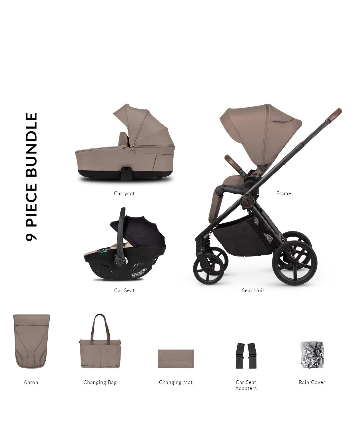 Venicci Claro 2 Almond Pram