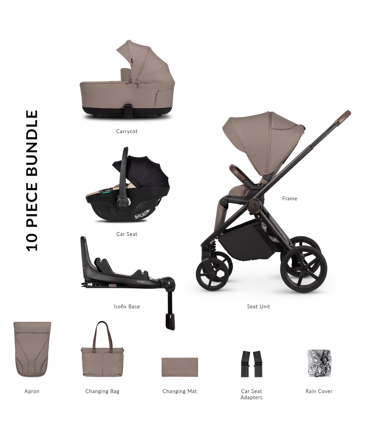 Venicci Claro 2 Almond Pram