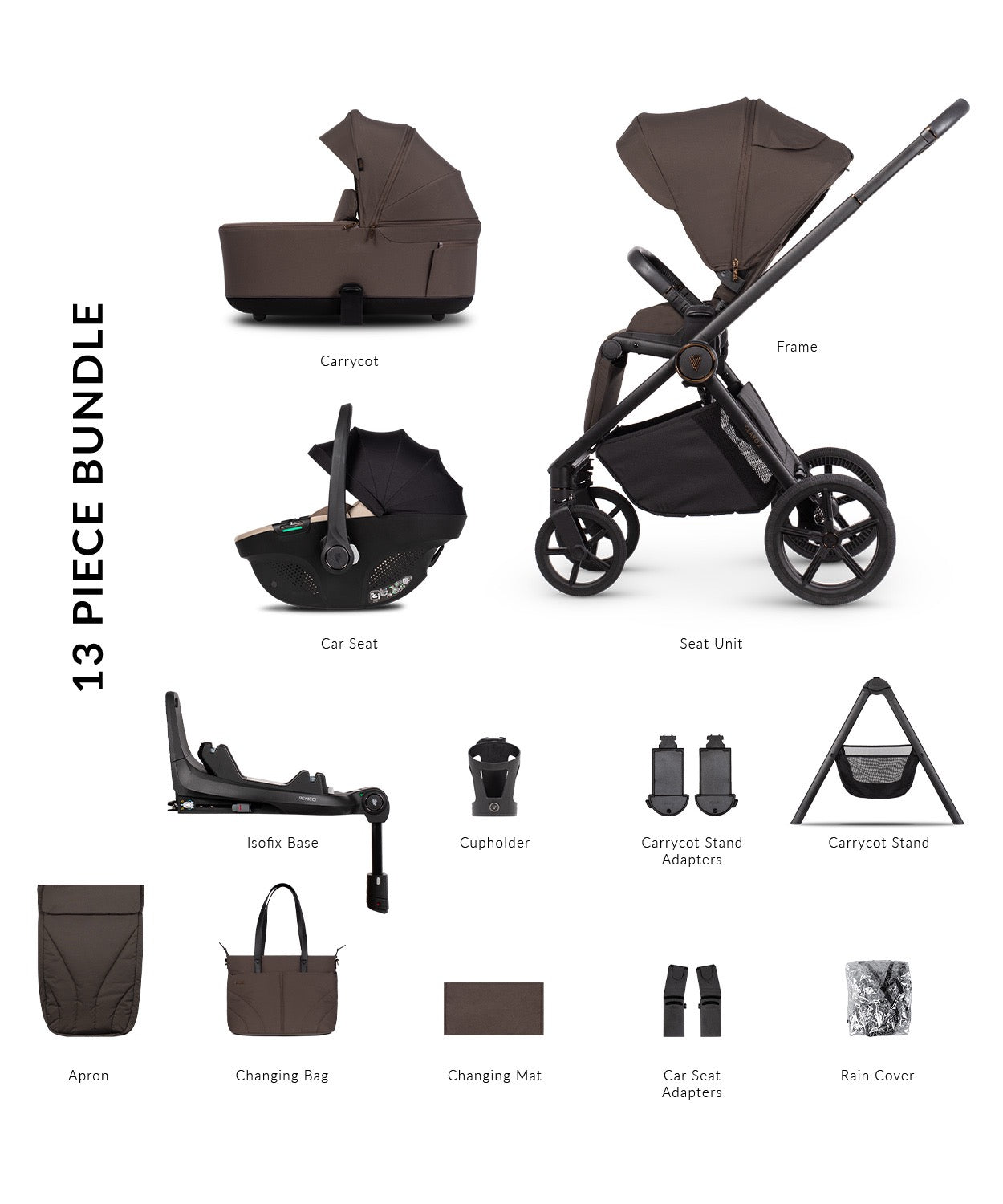 Venicci Claro 2 Chocolate Pram
