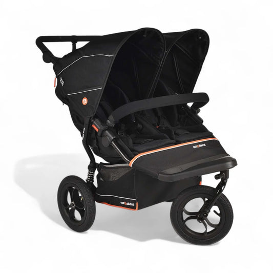 OutnAbout Nipper V6 Double Pushchair Summit Black