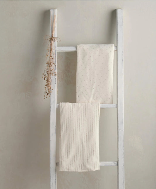 Mamas & Papas 2 Pack Lua Bedside Crib Sheets - Oatmeal