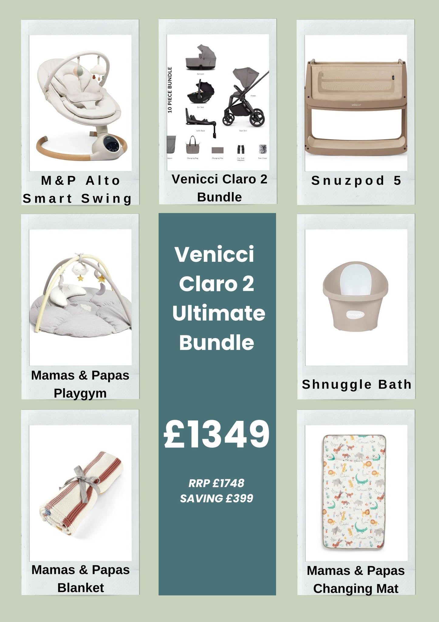 Strollers Ultimate Venicci Claro 2 Bundle