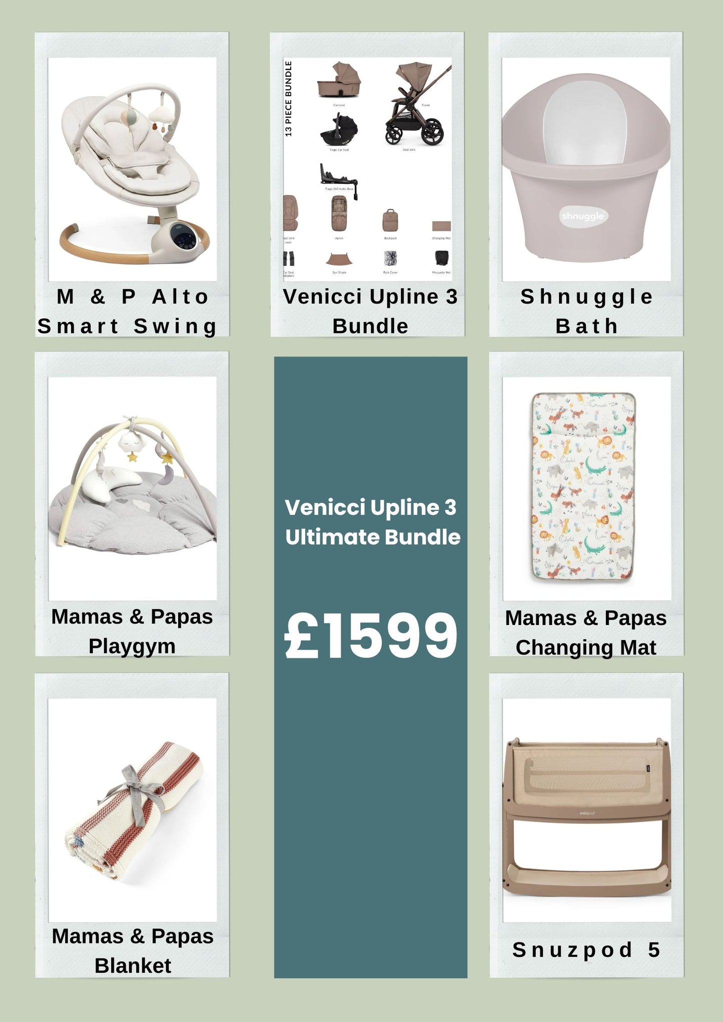 Strollers Ultimate Venicci Upline 3 Bundle