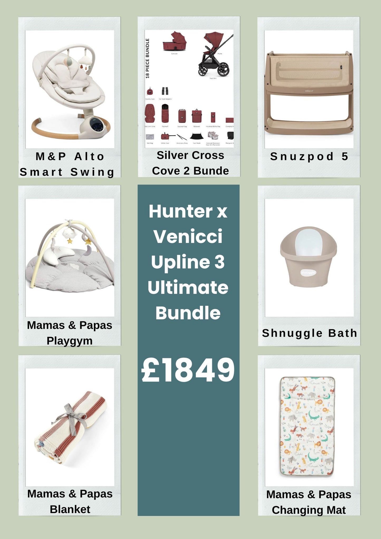 Strollers Hunter x Venicci Upline 3 Ultimate Bundle