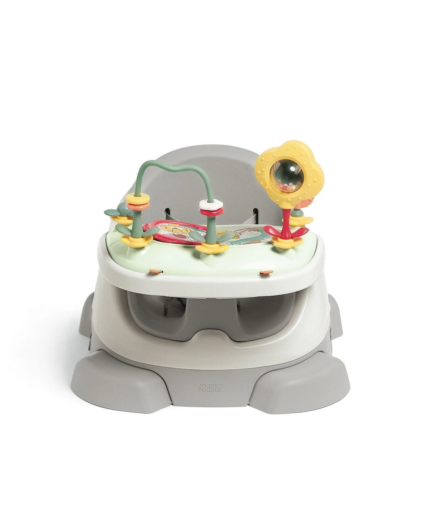 Mamas & Papas Bug 3-in-1 Floor & Booster Seat with Activity Tray - Pebble Grey