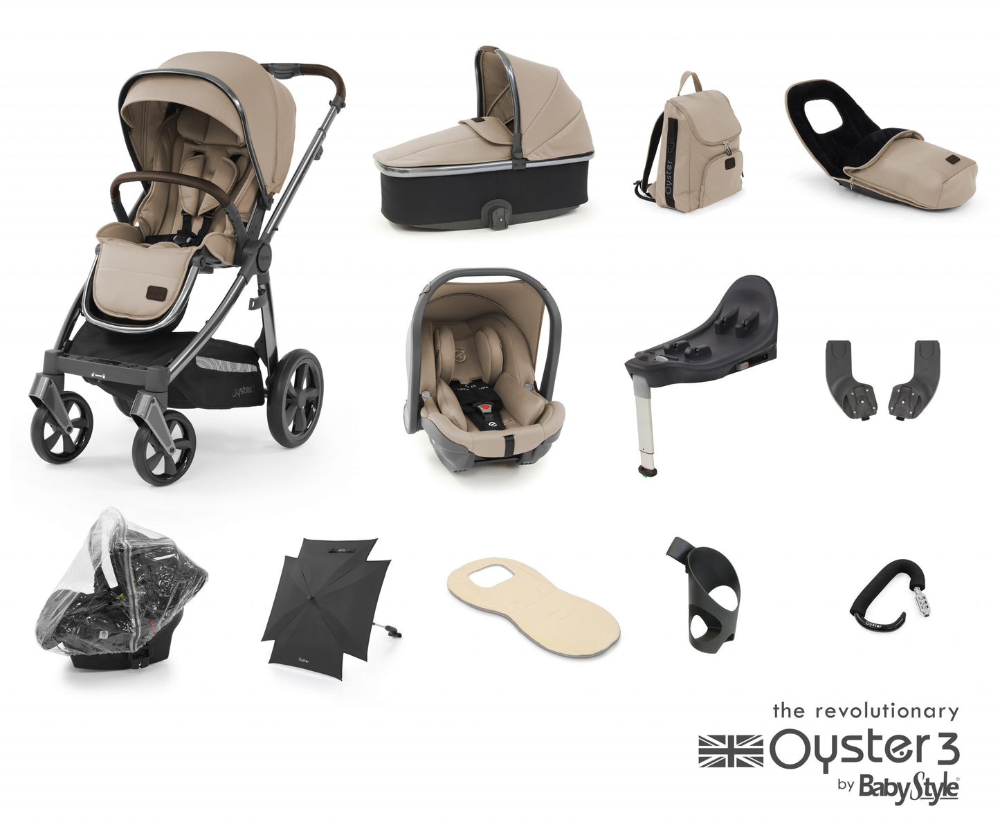Oyster 3 Travel System Butterscotch