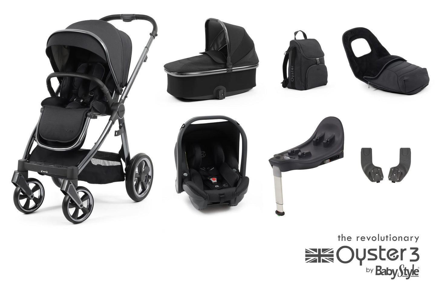 Oyster 3 Travel System Carbonite