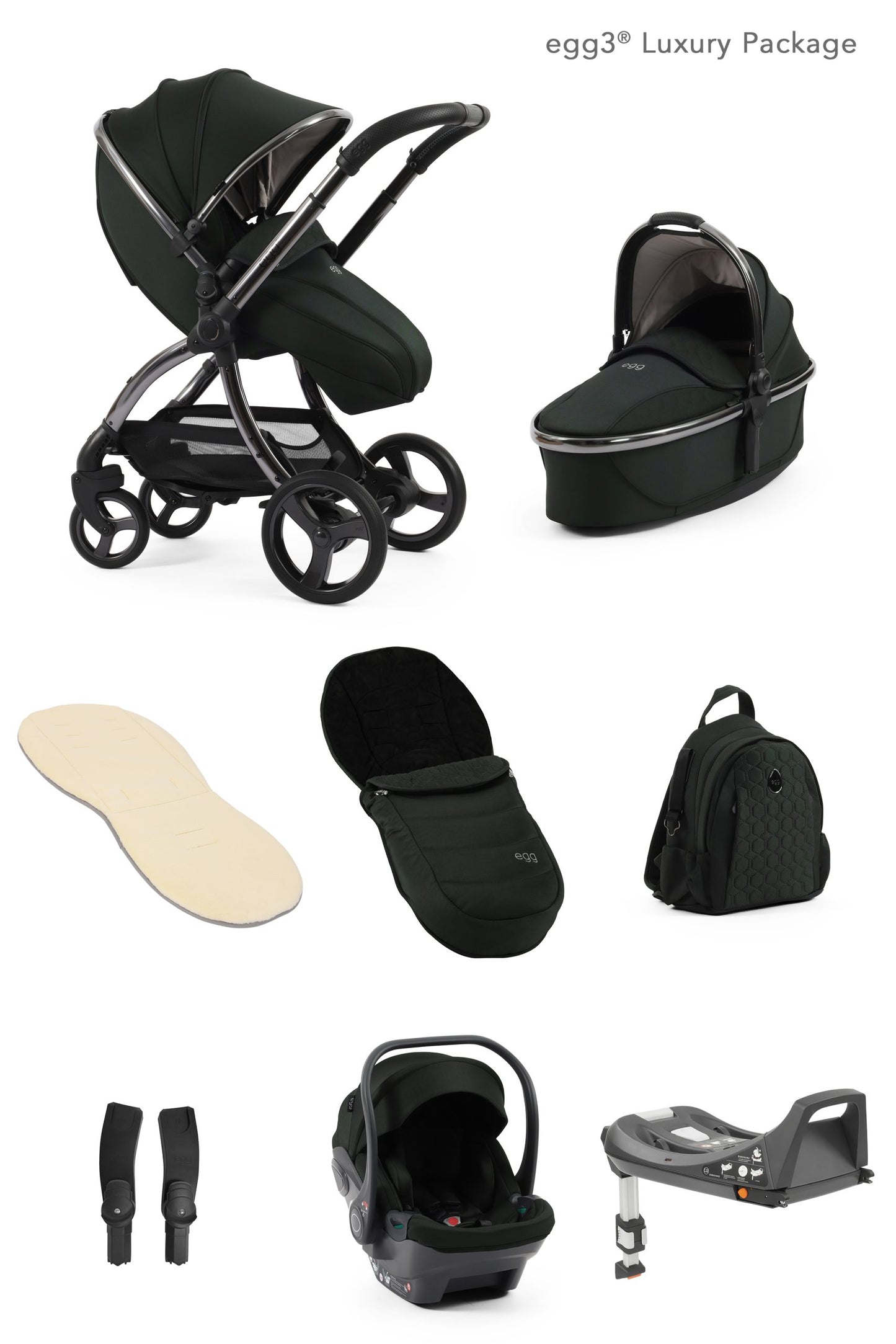 Egg3® Stroller Package Black Olive