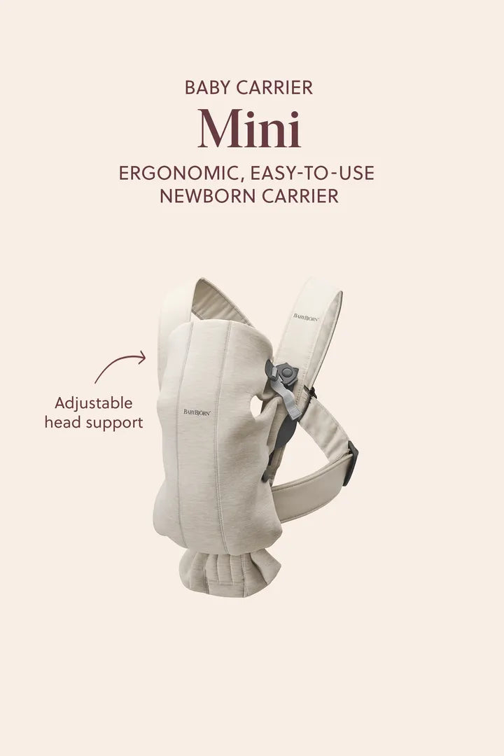 BabyBjorn Baby Carrier Mini- Light Grey (3D Jersey)