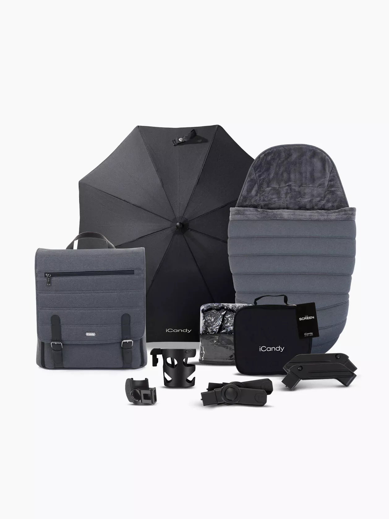 iCandy Peach 7 Pushchair & Carrycot Bundle in Dark Grey