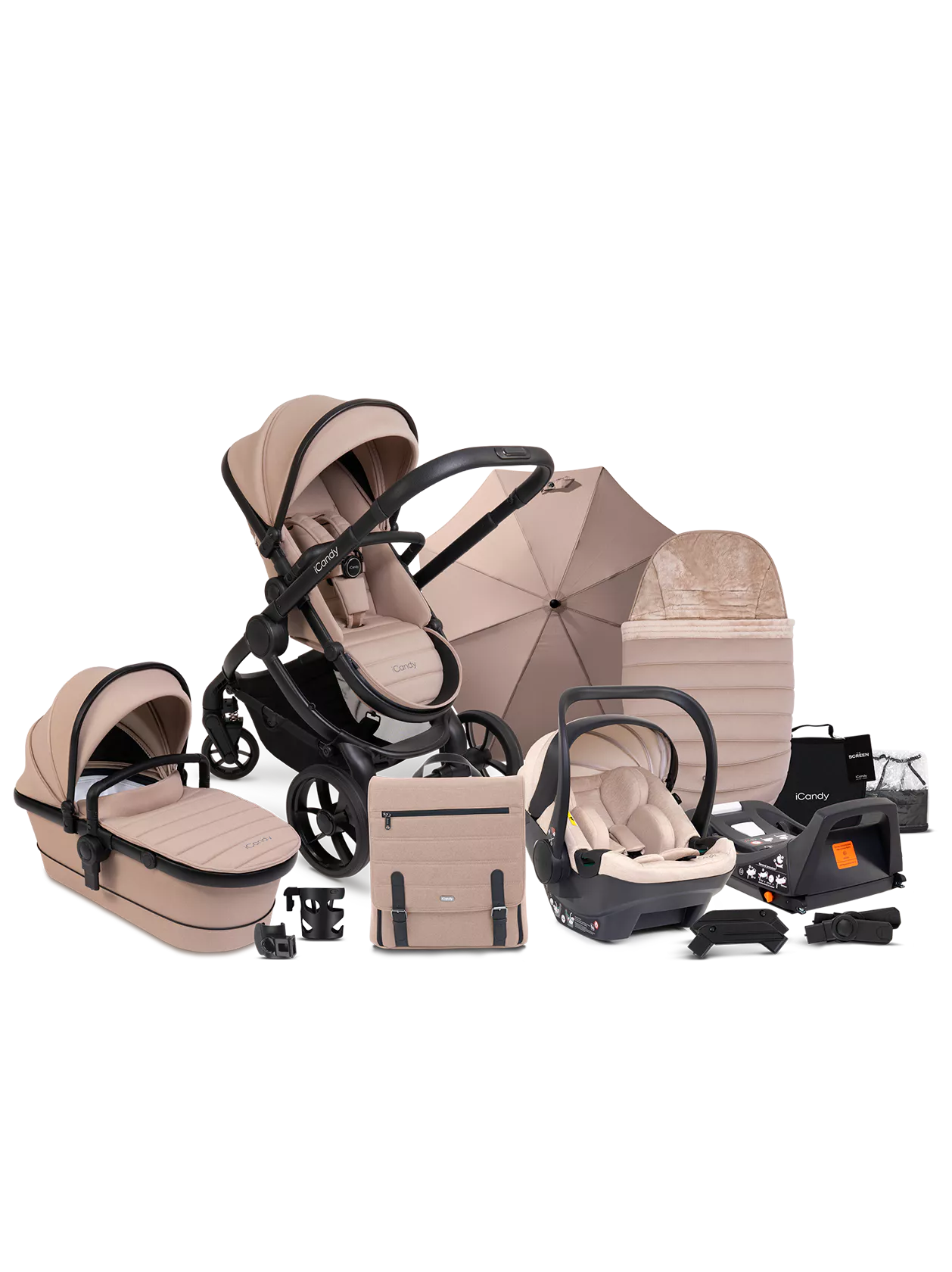 iCandy Peach 7 Pushchair & Carrycot Bundle in Cookie