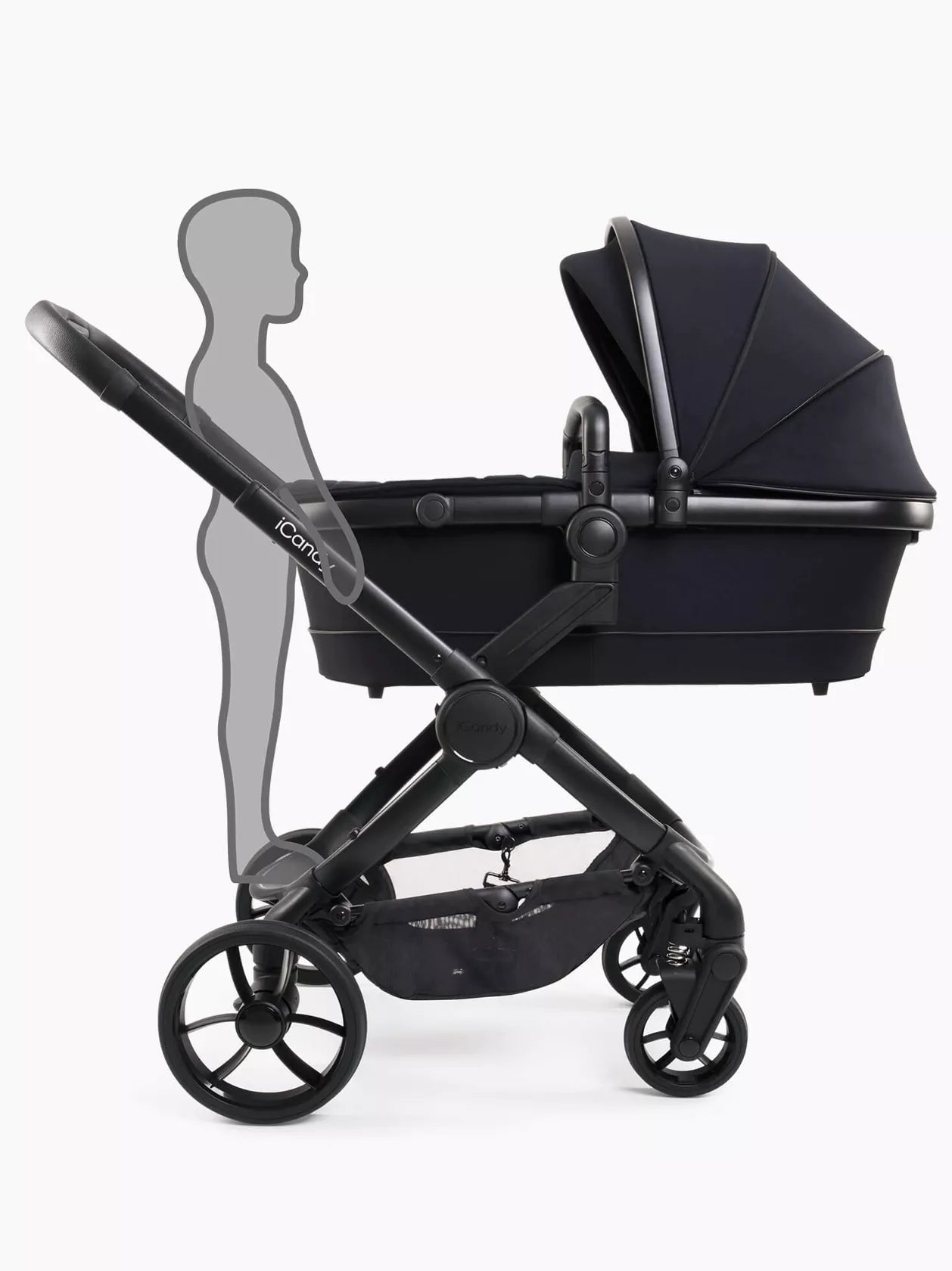 iCandy Peach 7 Pushchair & Carrycot Bundle in Black Edition