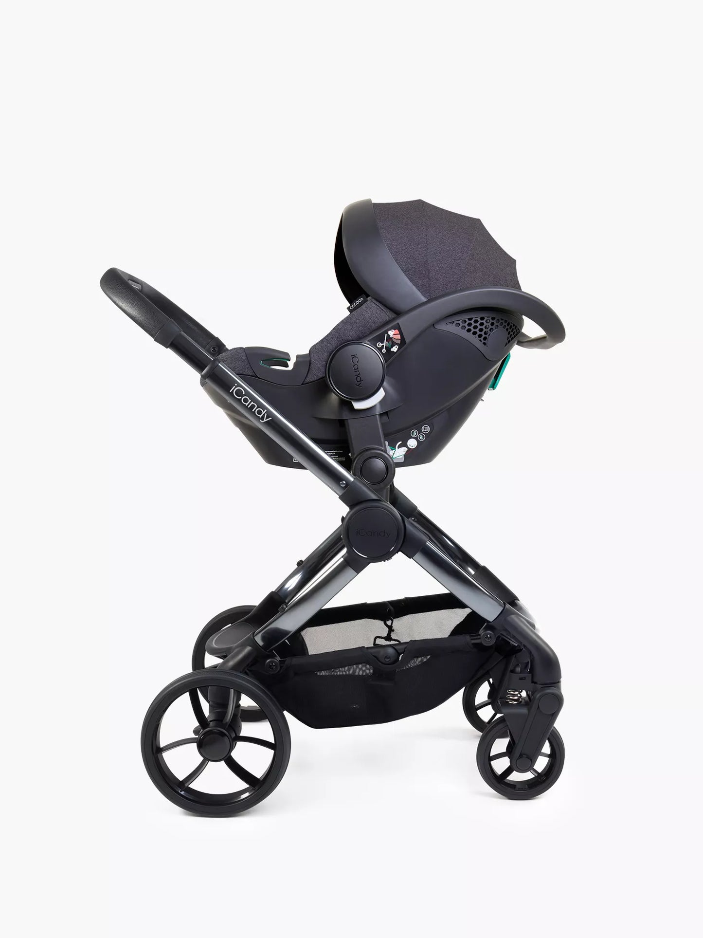 iCandy Peach 7 Pushchair & Carrycot Bundle in Dark Grey