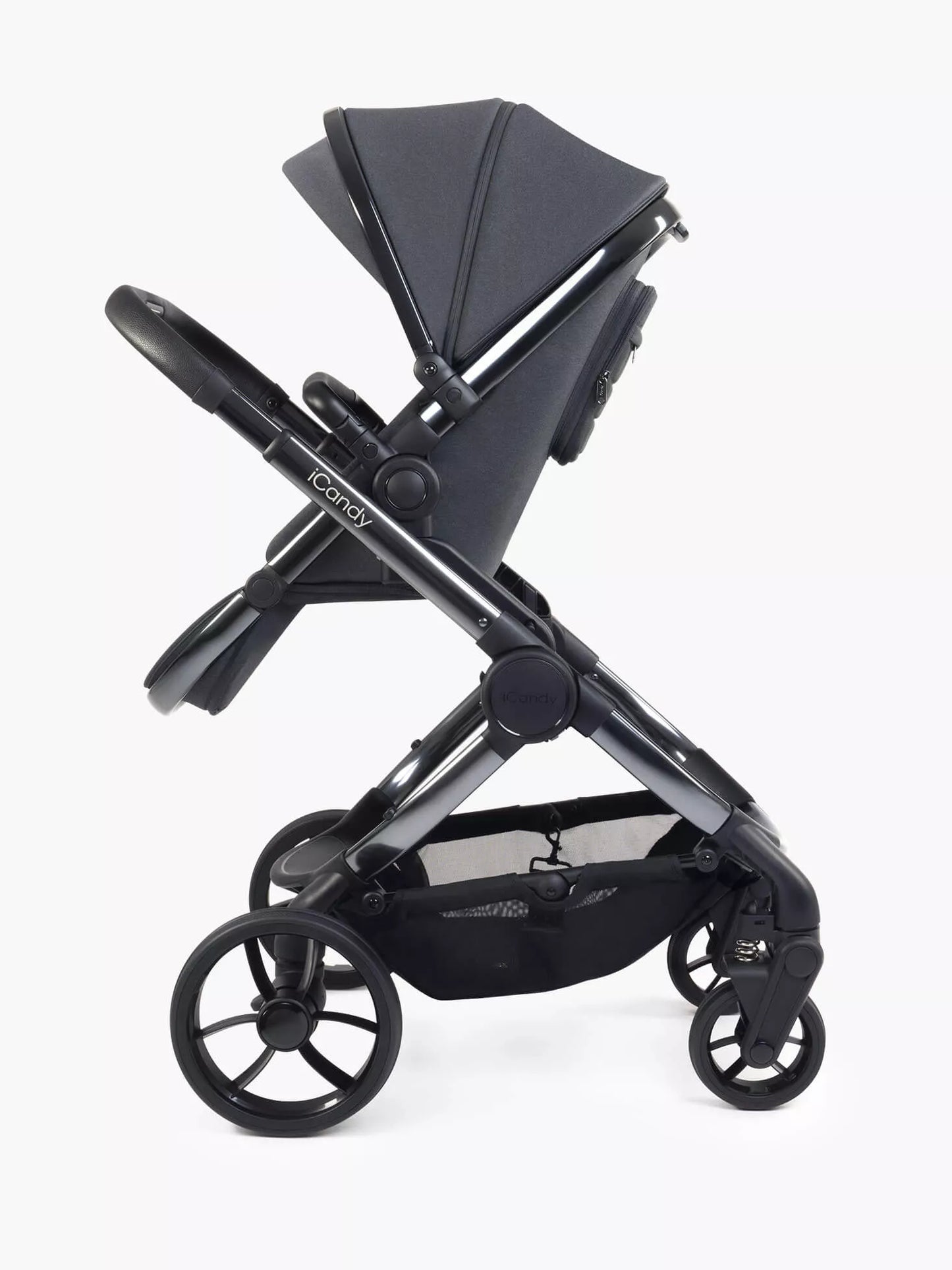 iCandy Peach 7 Pushchair & Carrycot Bundle in Dark Grey