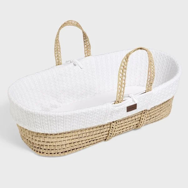 LGS Organic Knitted Moses Basket & Mattress