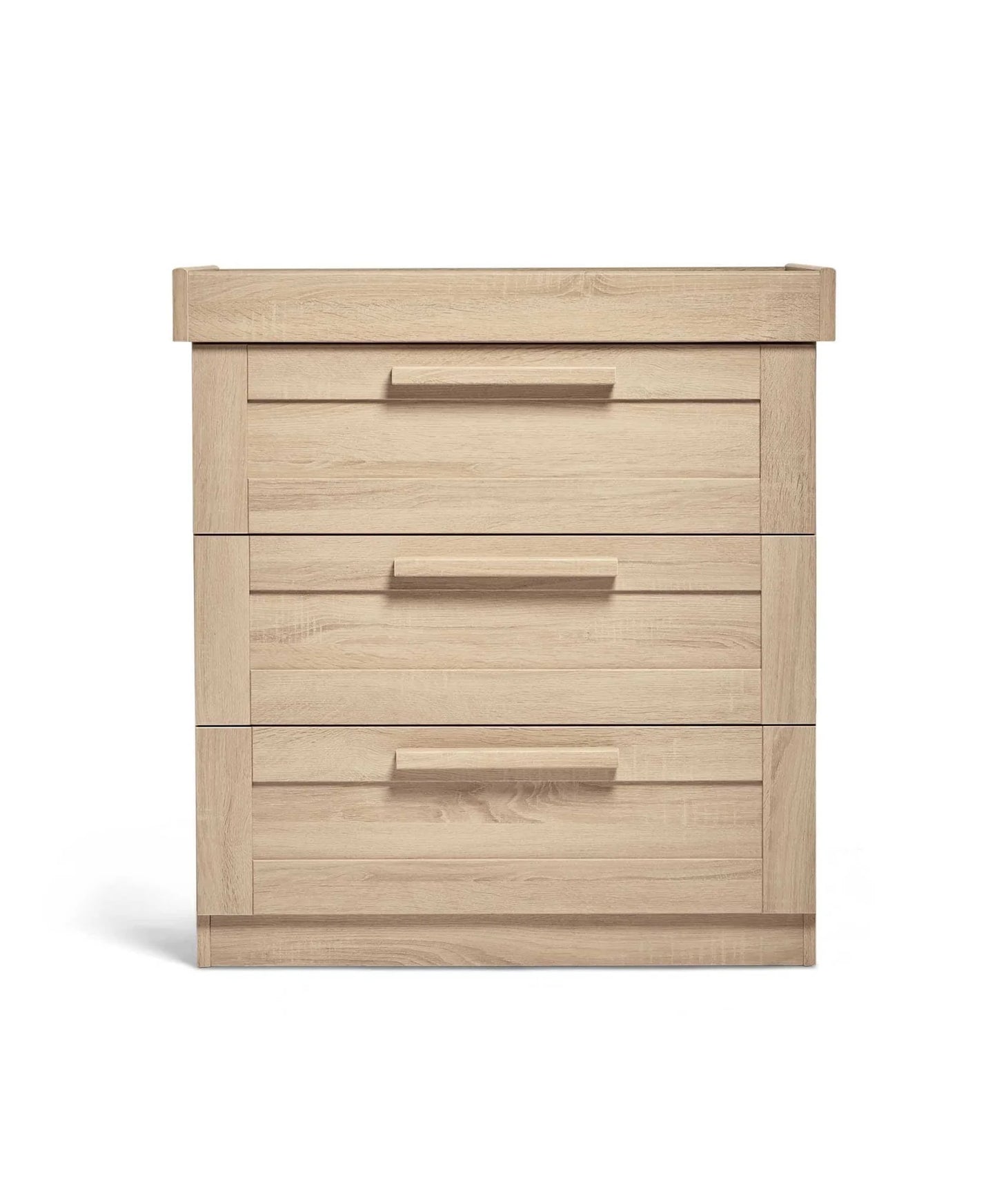 Mamas & Papas Atlas 3 Piece Cotbed Range with Dresser Changer & Wardrobe - Light Oak