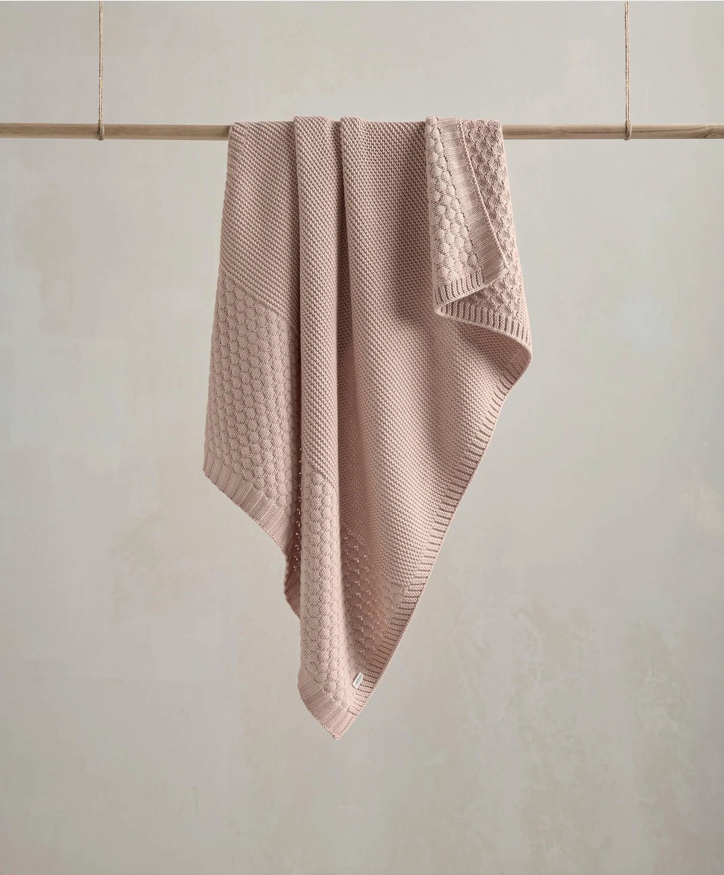 Mamas & Papas Welcome to the World Seedling Knitted Blanket - Pink
