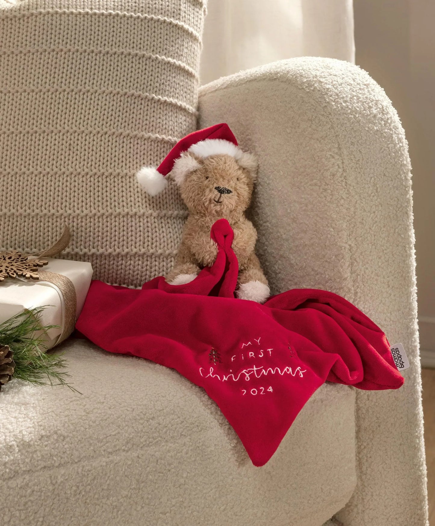 Mamas & Papas My First Christmas Comforter - Bear