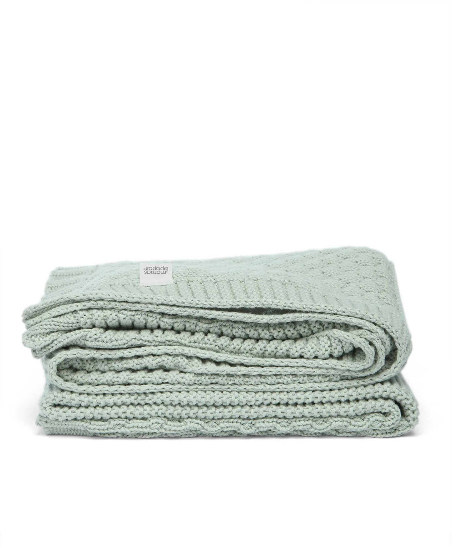 Mamas & Papas Welcome to the World Seedling Knitted Blanket - Blue/Green