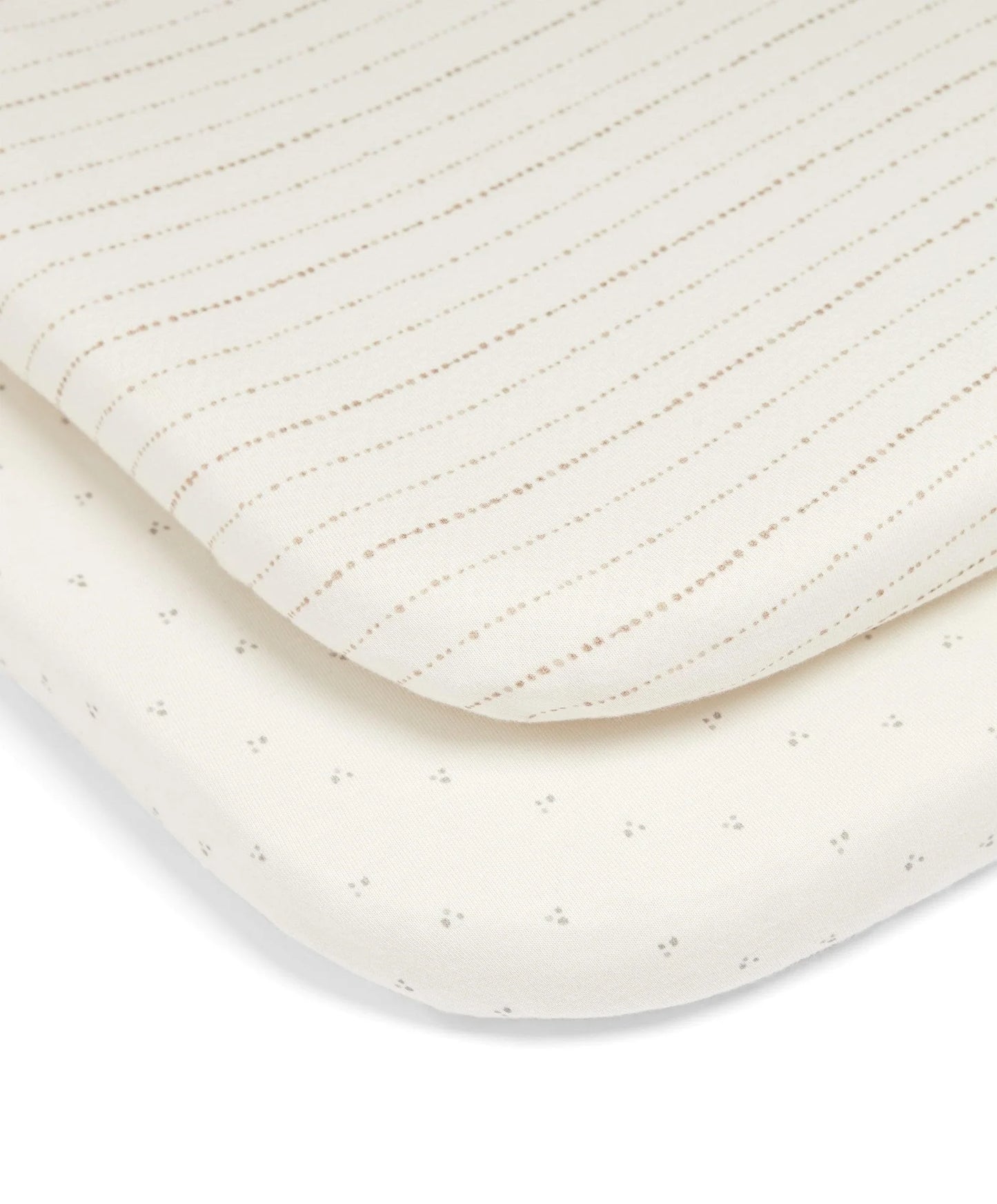 Mamas & Papas 2 Pack Lua Bedside Crib Sheets - Oatmeal
