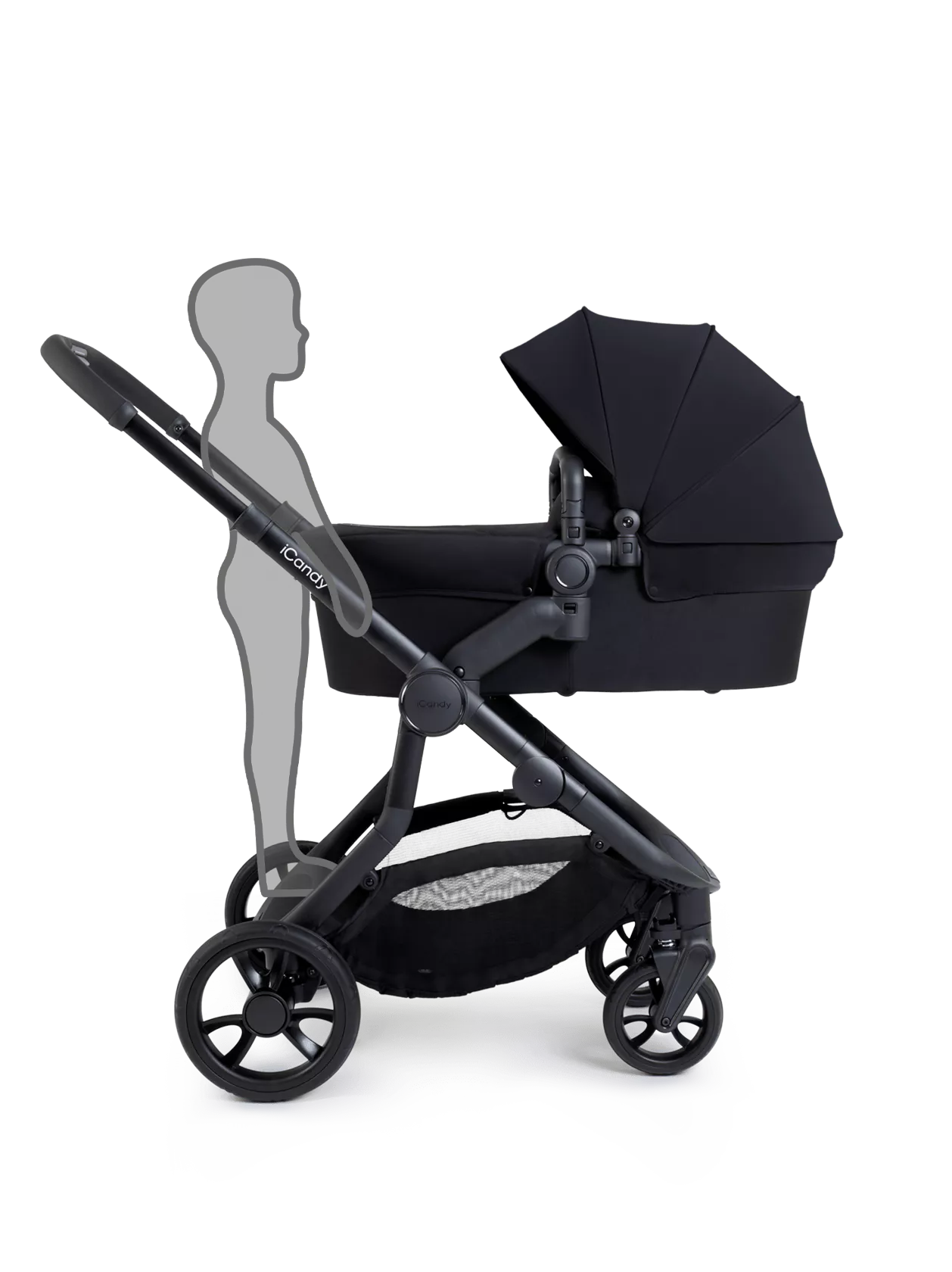 iCandy Orange 4 Pushchair Bundle in Black Edition