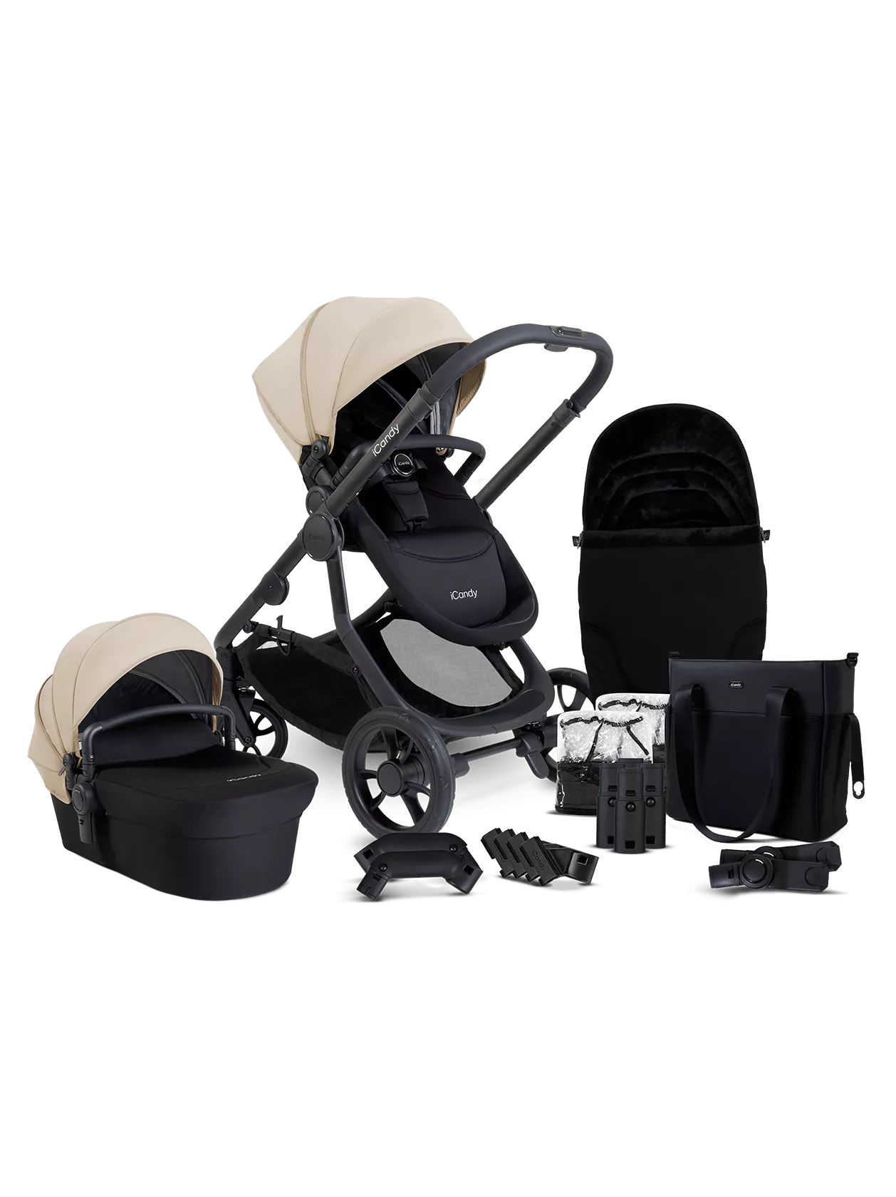 iCandy Orange 4 Pushchair Bundle in Latte