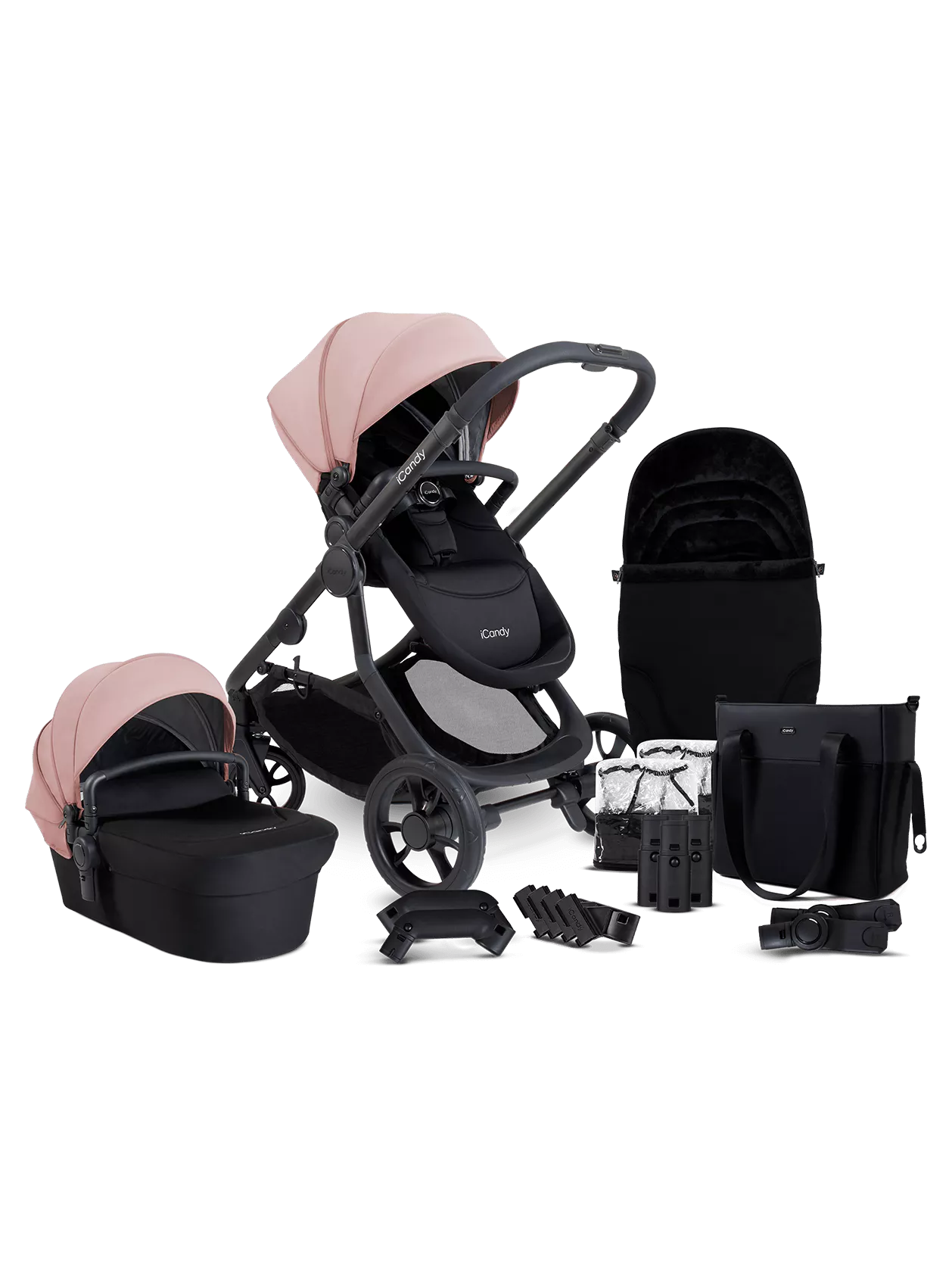 iCandy Orange 4 Pushchair Bundle in Rose