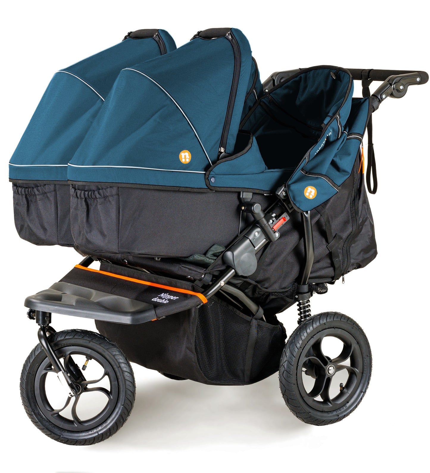 OutnAbout Nipper V5 Double Pushchair Highland Blue