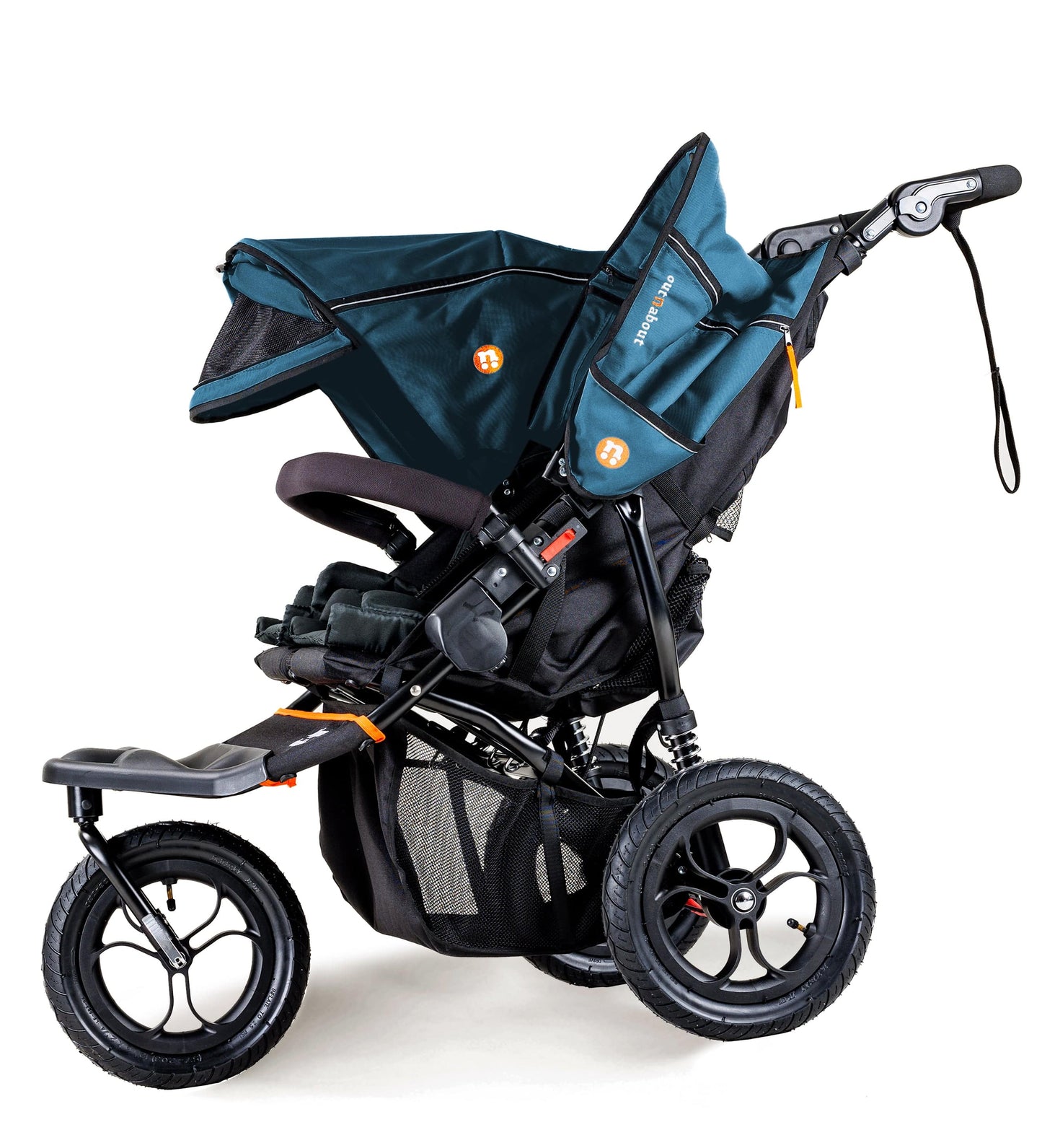 OutnAbout Nipper V5 Double Pushchair Highland Blue