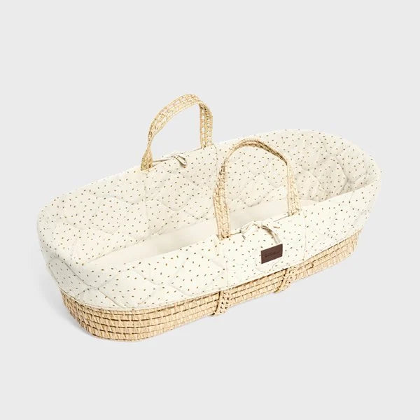 LGS Natural Quilted Moses Basket & Mattress