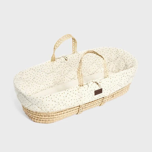 LGS Natural Quilted Moses Basket & Mattress