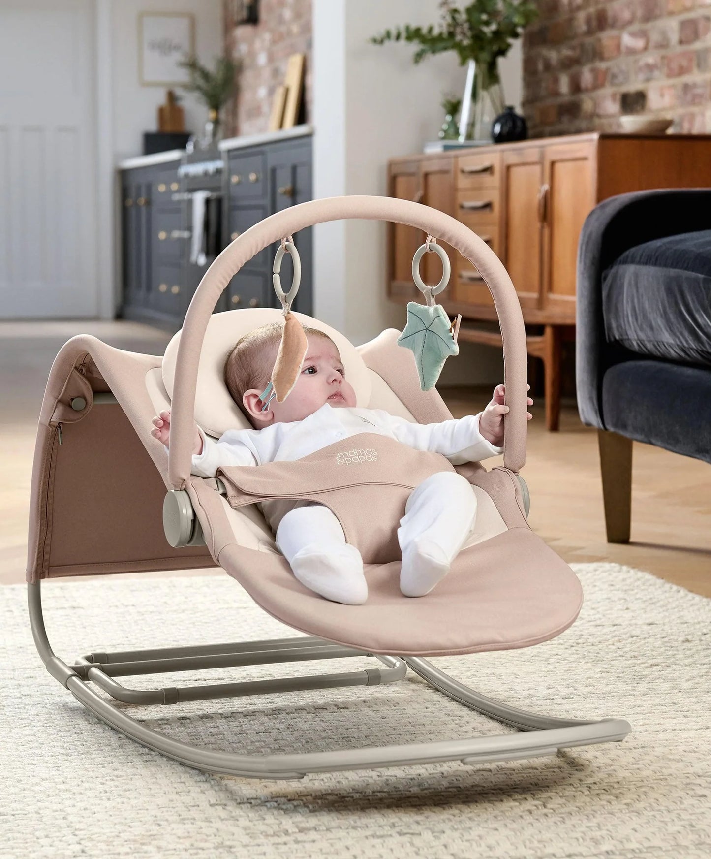 Mamas & Papas Tempo 3-in-1 Rocker/Bouncer - Blush