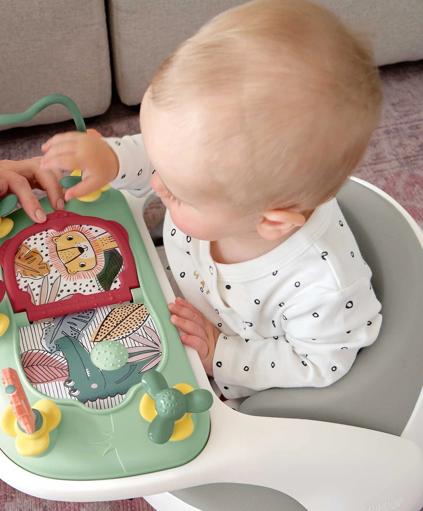 Mamas & Papas Snug Floor Seat with Activity Tray - Pebble Grey