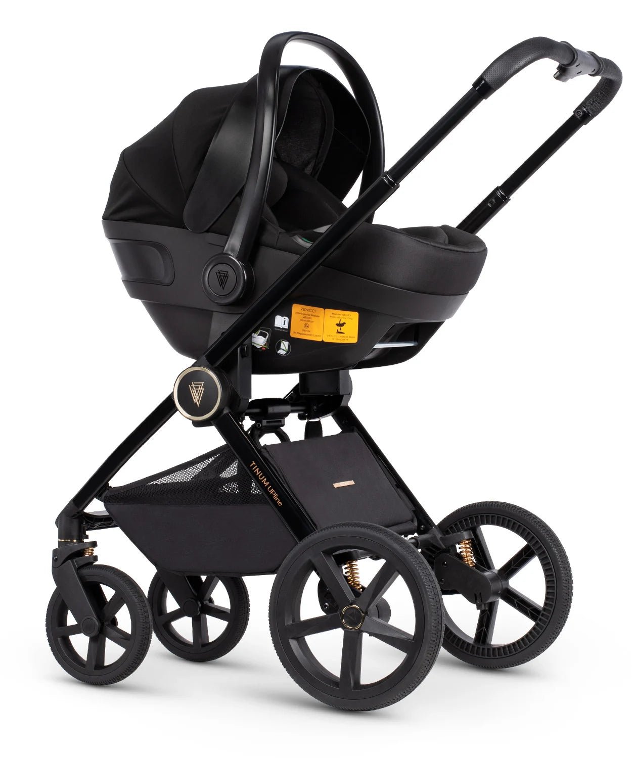 Black venicci pram sales